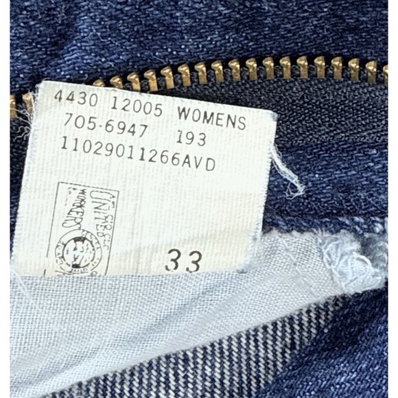 VTG 90s LL Bean Pleated Front Mom Jeans Womens 12 High Waist Tapered Leg Denim - Picture 8 of 11